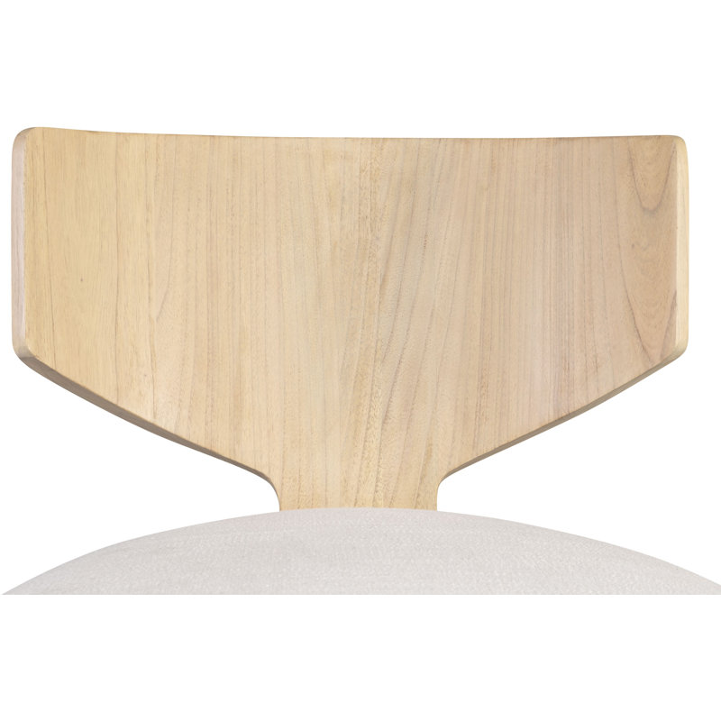 Diola Side Chair, Off White Polyester Blend