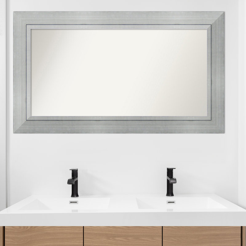Miroir mural en bois massif Yousef, Rectangle, 27,25 po x 47,25 po