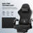 GTPLAYER Gaming Chair, Computer Office Chair with Pocket Spring Cushion, Linkage Armrests and Footrest, High Back Ergonomic Computer Chair with Lumbar Support Task Chair with Footrest-94758147