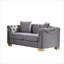 Canapé-lit 62 po en velours Chesterfield-129701897