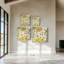 "Scattered Spring Petals Yellow Grey" par Silvia Vassileva, reproduction sur toile-2100515588