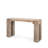 Landry Solid Reclaimed Wood Console Table with Whitewash Finish and Blush Undertones