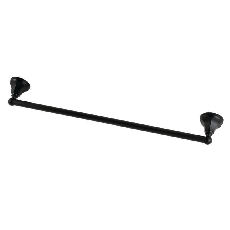 Kingston Brass Metropolitan 24-Inch Towel Bar, Matte Black, 24"