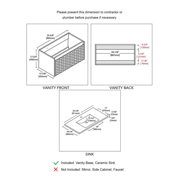 Dimensions du produit
