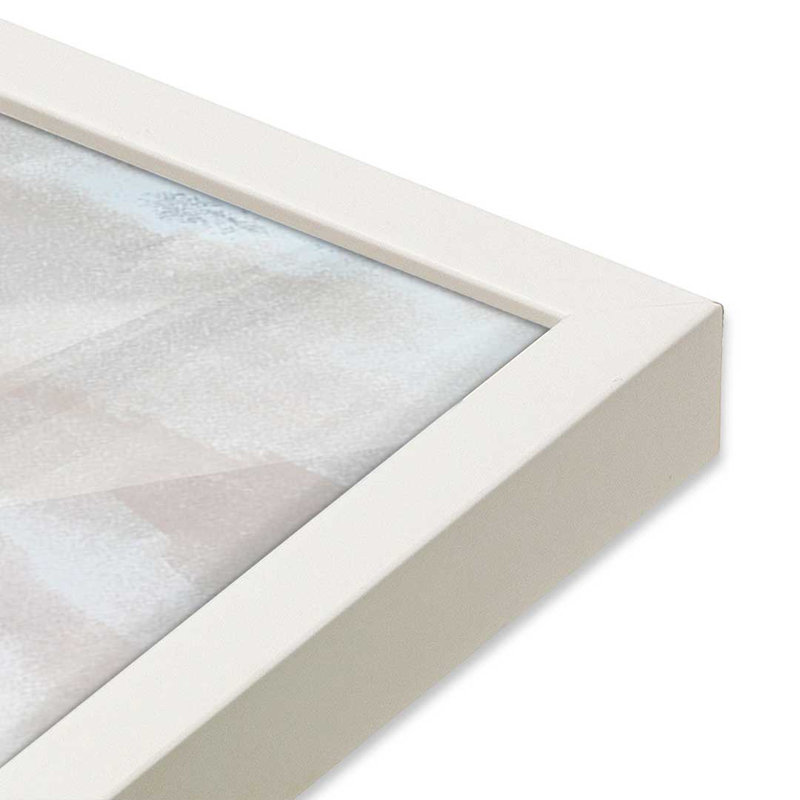 «Moody Horizon Mist II» par June Erica Vess, reproduction d'art, Impression sur cadre ouvert sans papier mat, Blanc