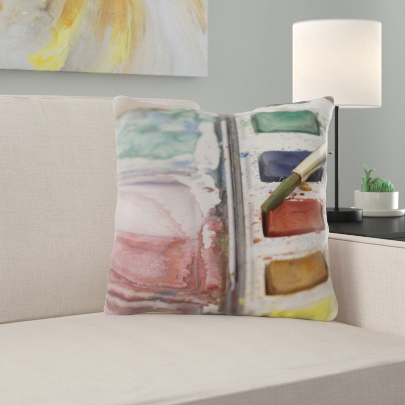 Housse et insert de coussin d'extérieur carré Bordelon Colours, Microsuède, Intérieur