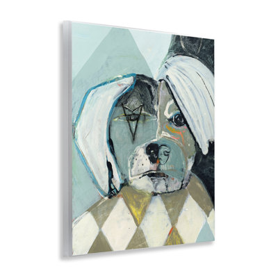 «Abstract Dog Face», plaque murale par Stacy Milrany