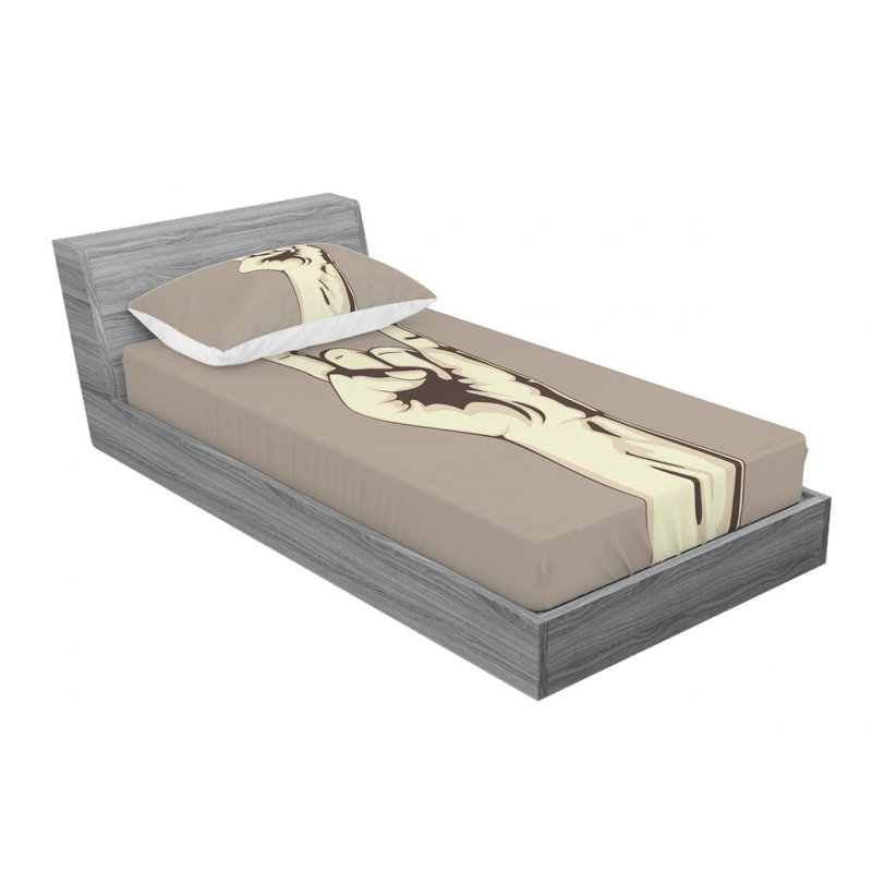 Microfiber Sheet Set, Twin Sheet Set with Fitted Sheet