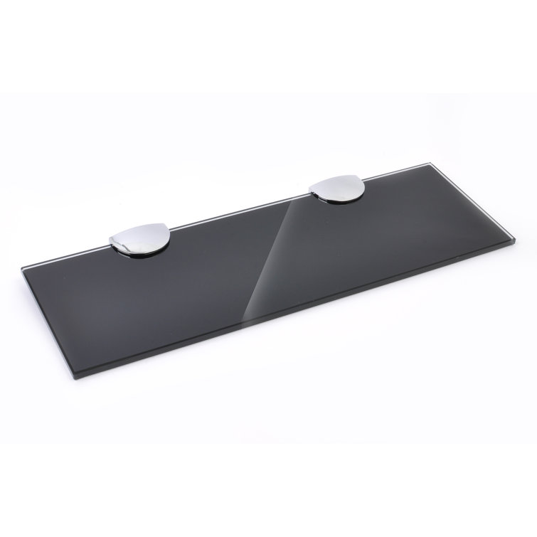Fanniemae Glass Floating Shelf with Adjustable Shelves