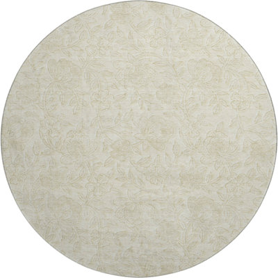 Premium Machine Washable Prisco Ivory Rug