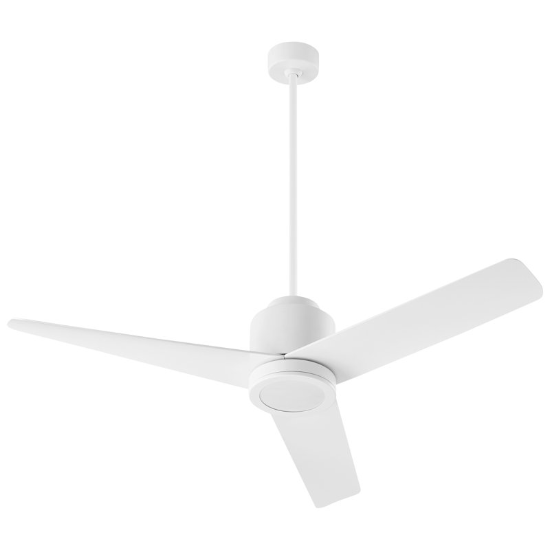 Gatian 52'' Ceiling Fan with Light Kit, White