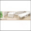 Canapé-lit convertible, canapé-lit pliant multi-fonctions 4 en 1, chaise convertible moderne à dossier réglable pour le salon / petit appartement, largeur 36 po, blanc