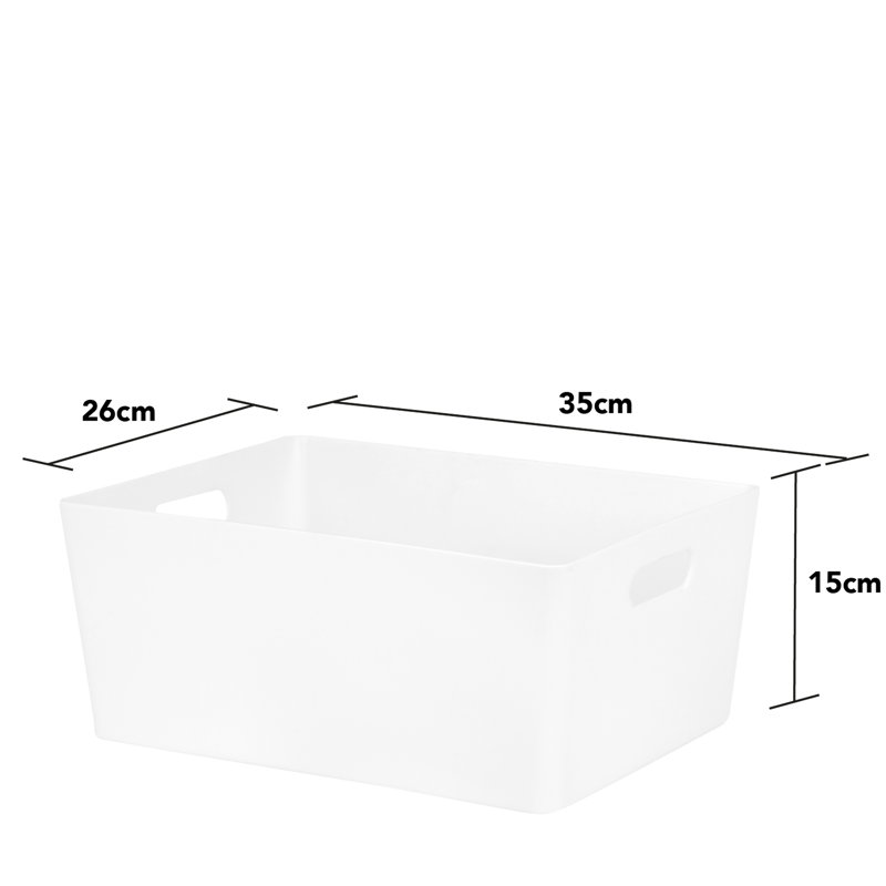 Wham Studio Basket Rectangular, White