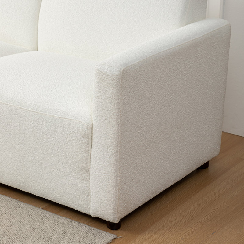 Mckee 4 Piece Modular Sofa - Performance Fabric, Cream Polyester