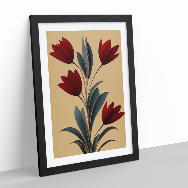 XV1022-4267X Stupendous Flowers - Print, Black Framed Paper, Black Framed, 64cm H x 46cm W x 2cm D