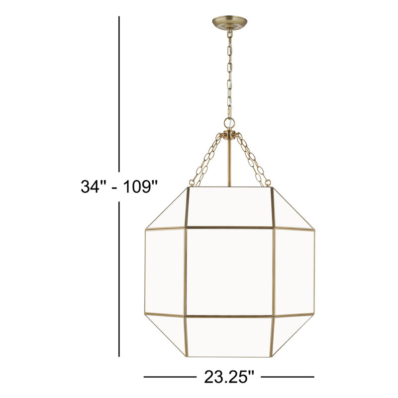 Morrison 4 - Light Pendant, Satin Brass, No