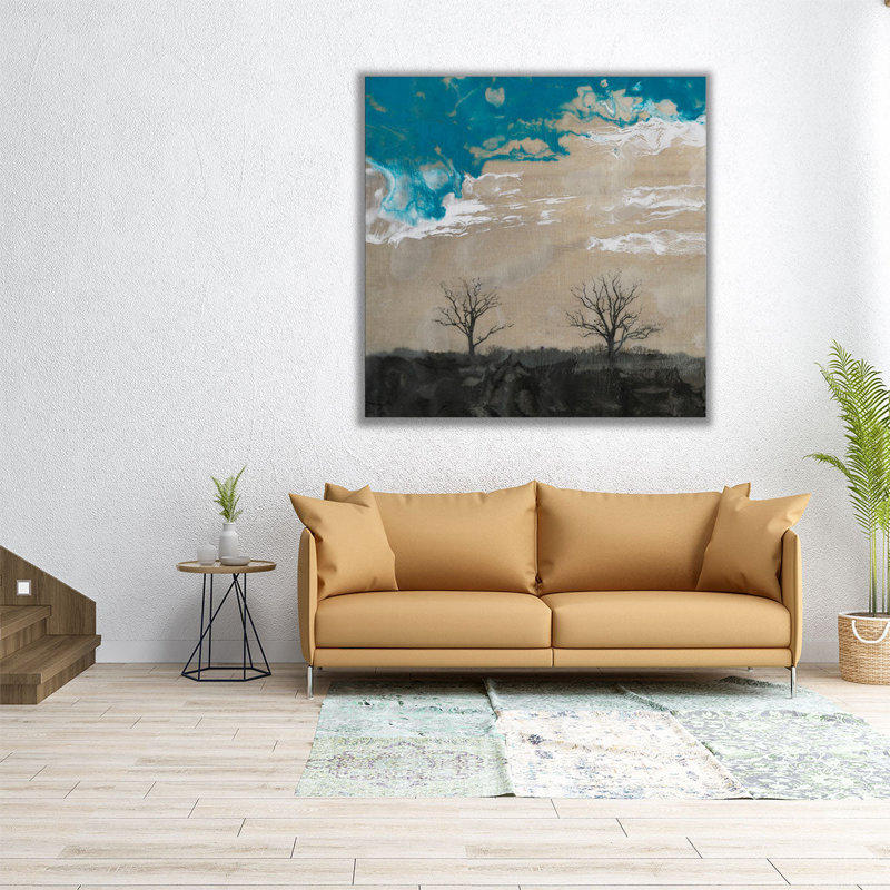 Two Trees II - Canvas Print Wall Art, 12" H x 12" W