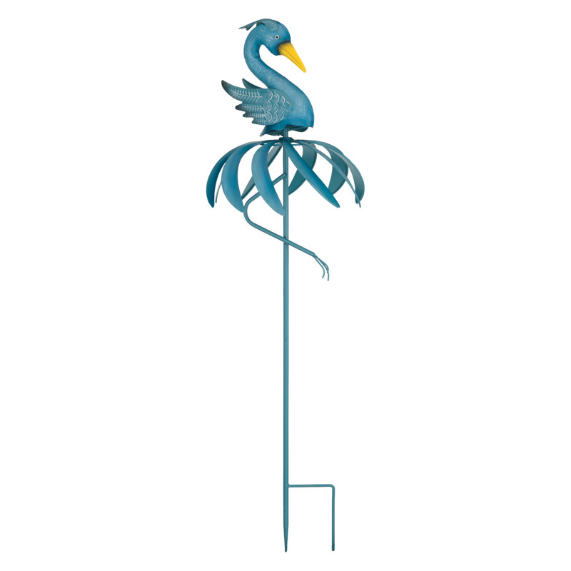 Bird Spinner Stake - Heron