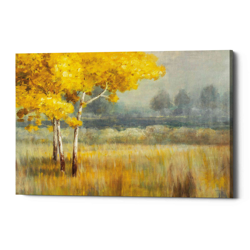 Paysage jaune - impression sur toile tendue