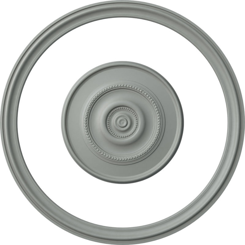 Anneau de plafond de 59 po x 51,5 po x 51 1/2 po avec ensemble de lumière médaillon Dylar 30 po