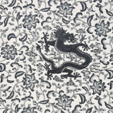 Oriana Chi'en Dragon Linen Print Fabric