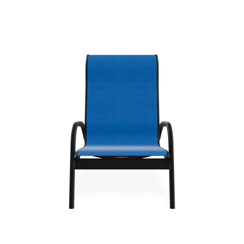 Gardenella Patio Chair, Pacific Blue, Black