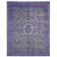 High-Quality Hand-Knotted Grey And Purple Area Rug