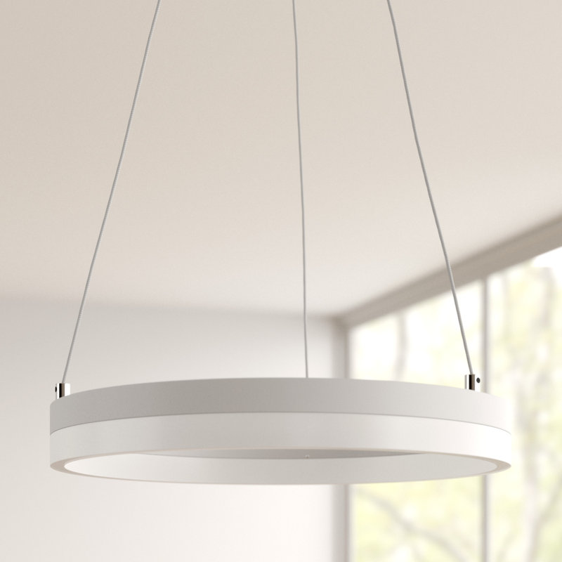 Ernest 1-Light Wagon Wheel LED Chandelier