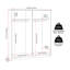 Tarves 4 Door Manufactured Wood Wardrobe-1938511842