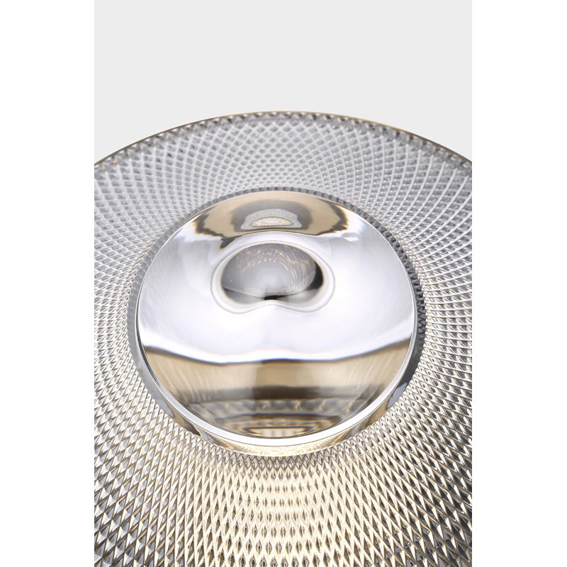 Waterford Copper Coast 12" Rechargeable Accent Light with Clear Crystal, Gold