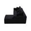 Canapé modulaire en forme de L avec fauteuil inclinable et siège profond, canapé-lit minimaliste sans assemblage pour le confort du salon et une utilisation polyvalente de l'espace.-140171125-140171124