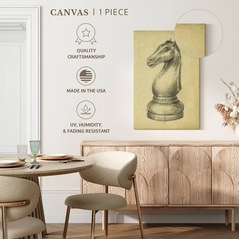 Senne Antique Chess II, 39" H x 26" W