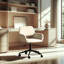 Primeaux Velvet Scandinavian Desk Chair-30562712