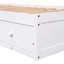 Lit simple en bois massif et 3 rangements - blanc pour une belle structure de chambre fonctionnelle à 3 tiroirs qui répond à vos besoins