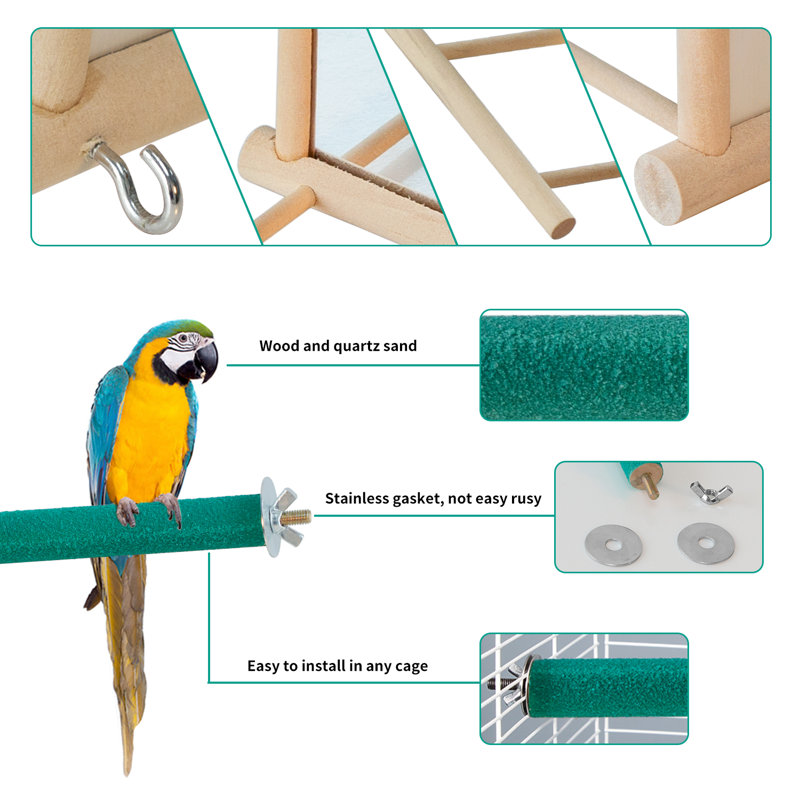 Ensemble de 4 jouets pour perroquet