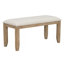 Table de salle à manger et chaises avec banc, ensemble de salle à manger en bois rustique, ensemble de 6-534227005-534227007