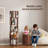 100% Solid Wood Rotating Bookshelf On Wheels,Round Revolving Bookcase, 360° Spinning Book Shelf Tower-343196127