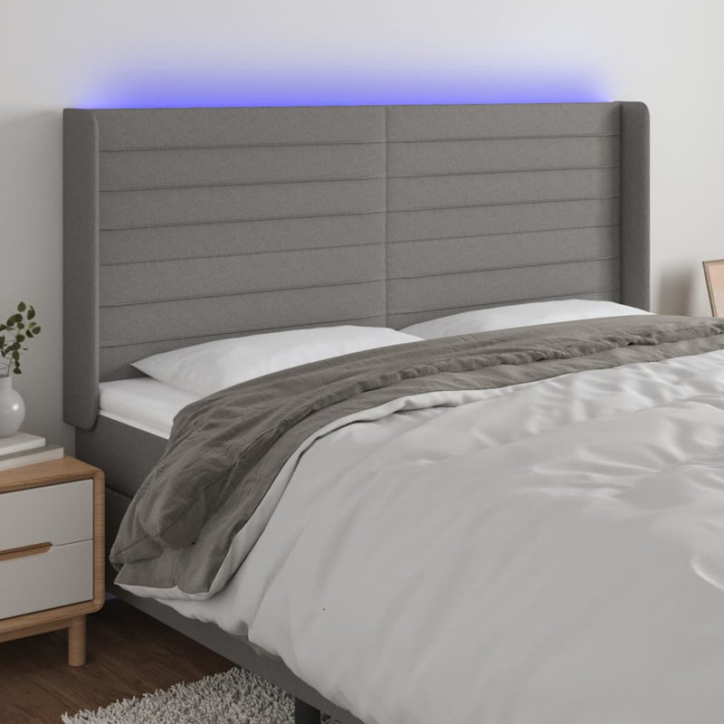 Davasia Headboard, Light Grey Fabric