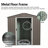 6ft x 5ft Outdoor Metal Storage Shed gray-118170308-118170314