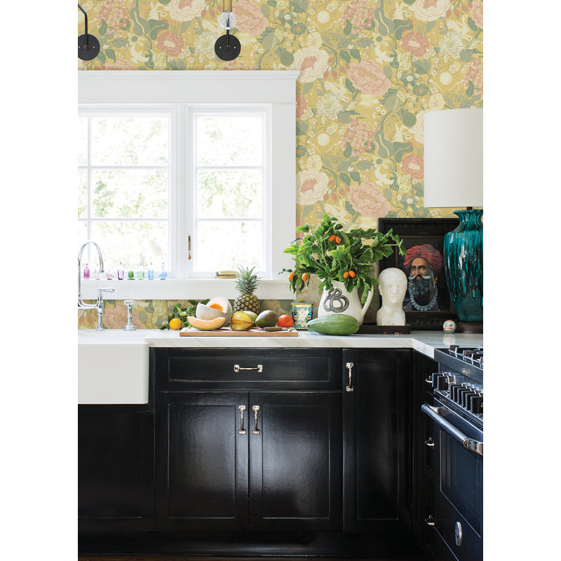 Rouleau de fleurs Harrell, Jaune