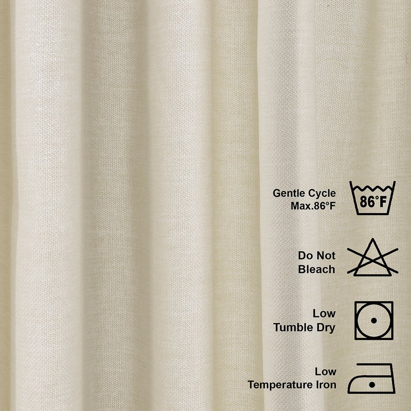 Nappe en faux lin, 108 po x 54 po, Crème