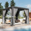  Pergola à persiennes en aluminium l 10 pi x P 10 pi-111135573