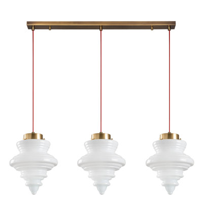3 - Light Red/Copper Kitchen Island Pendant