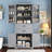 Elegant Storage Cabinet with Multi-Functional Space, Adjustable Shelves, and 2 Drawers for Versatile Organization-1387163347