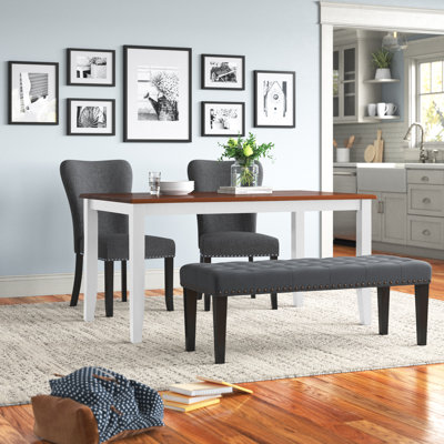 Raffe Solid Wood Base Dining Table