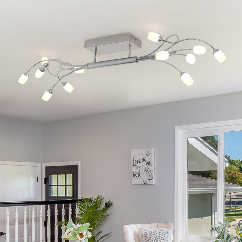 12-Light 110cm LED Integrated Flush Mount