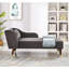 Elegant Orange Velvet Chair With Removable Seat Cushion Chaise Serpentine Springs - Stable-133044566