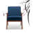 Velours bleu foncé