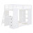 Twin Over Twin Bunk Bed With LED Light And USB Ports-1676963689