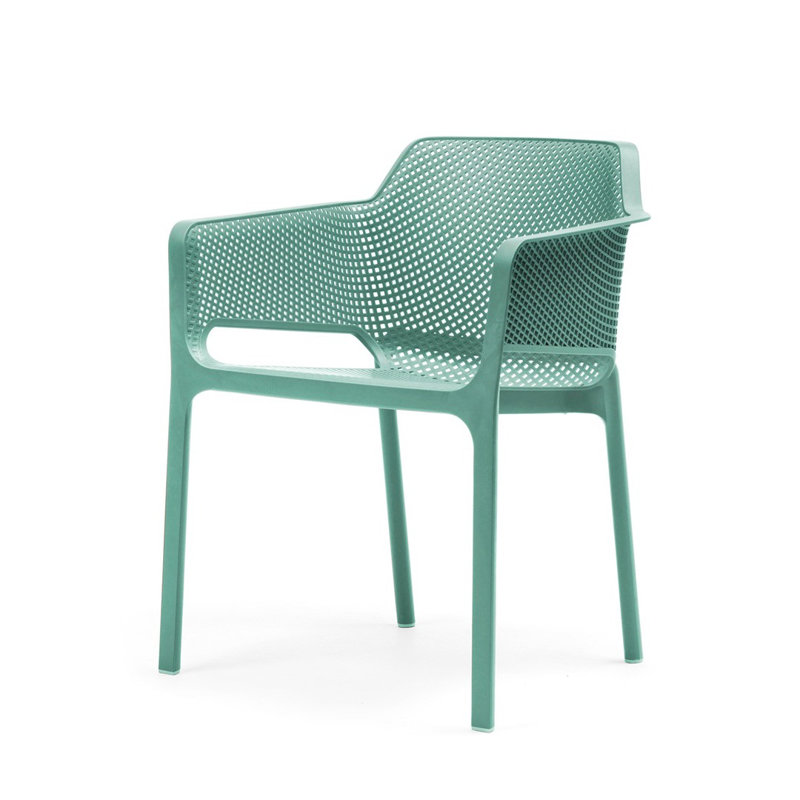 Hazan Stacking Patio Dining Armchair with Cushion, Salice